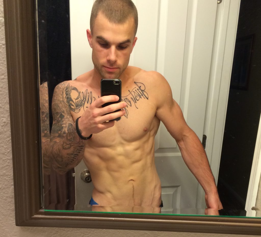 Picture of Cody ripped for a physique competition