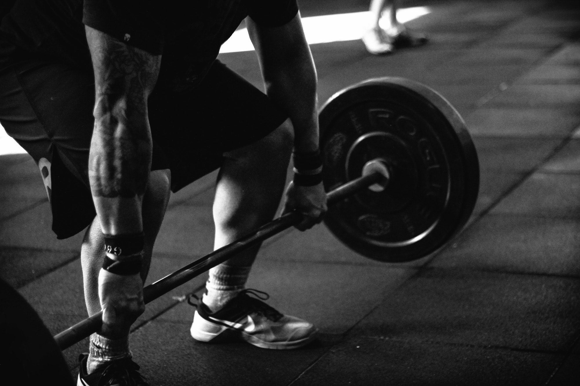 Lifting a barbell