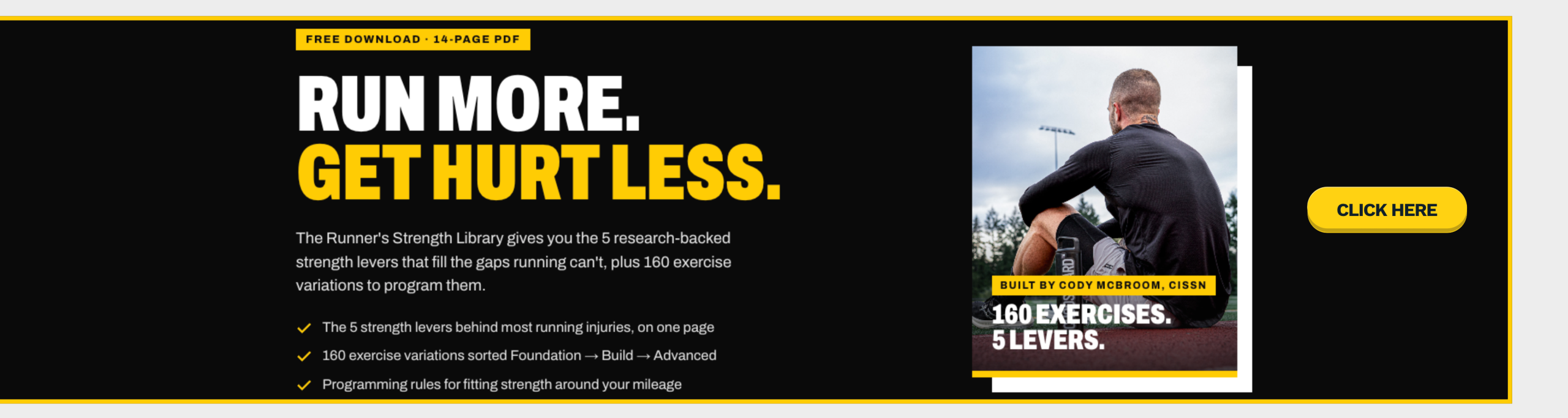 strength training exercise library for runner's and hybrid athletes